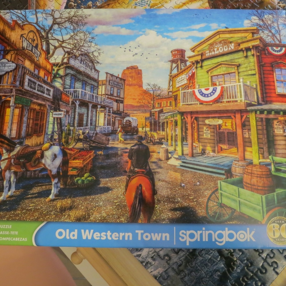 500-Piece Springbok "Old Western Town" Jigsaw Puzzle